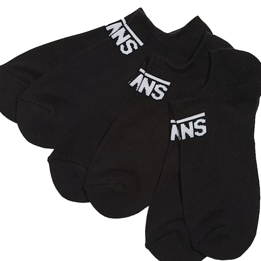 Vans 3-PK‎ Classic Kick Low-Cut Socks- Black